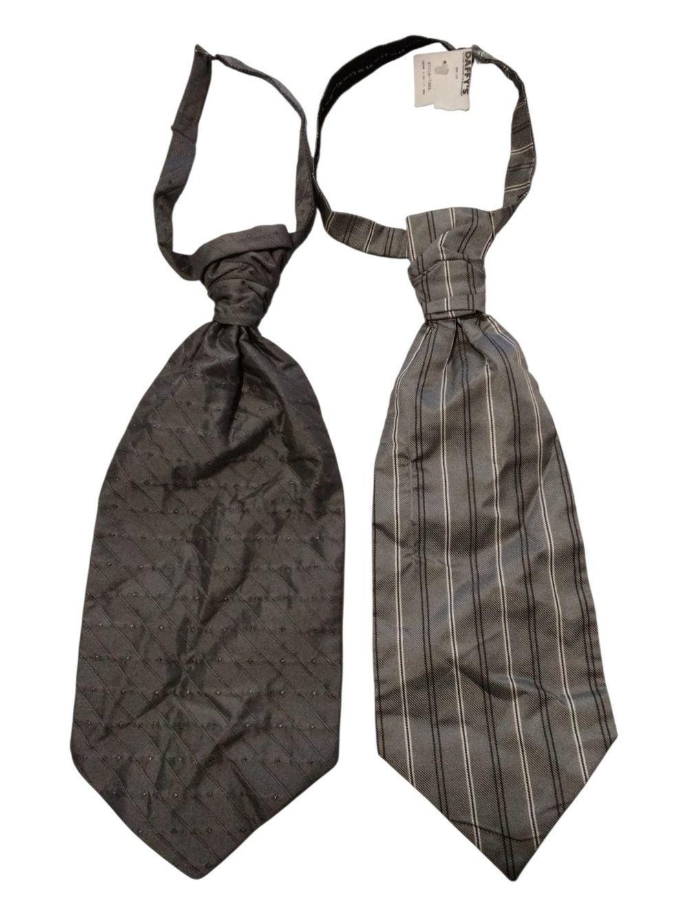 Gray Men's Cravat-Style Ties - Set of 2